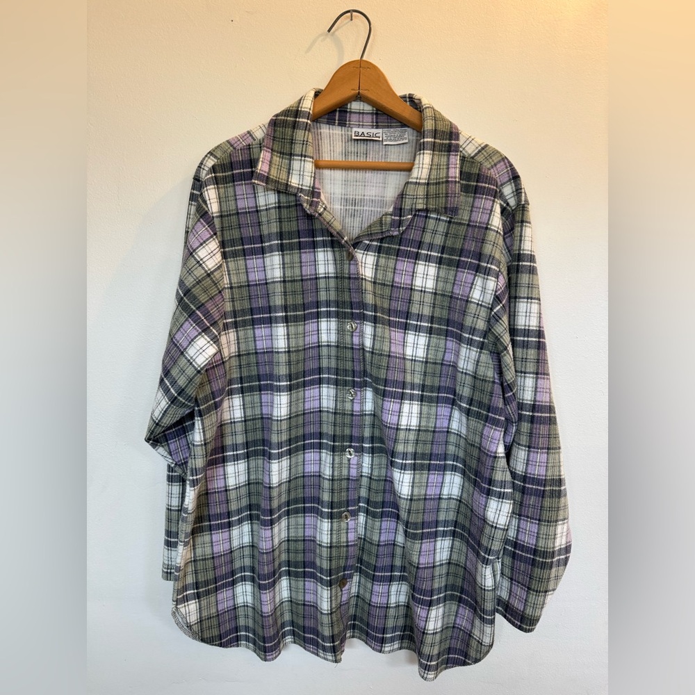 Cute Basic Editions women’s xl flannel